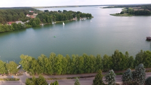 Cztery Świerki - widok na jezioro z lotu ptaka